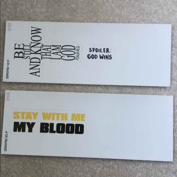 Religious red bubble stickers - Picture 1 of 1